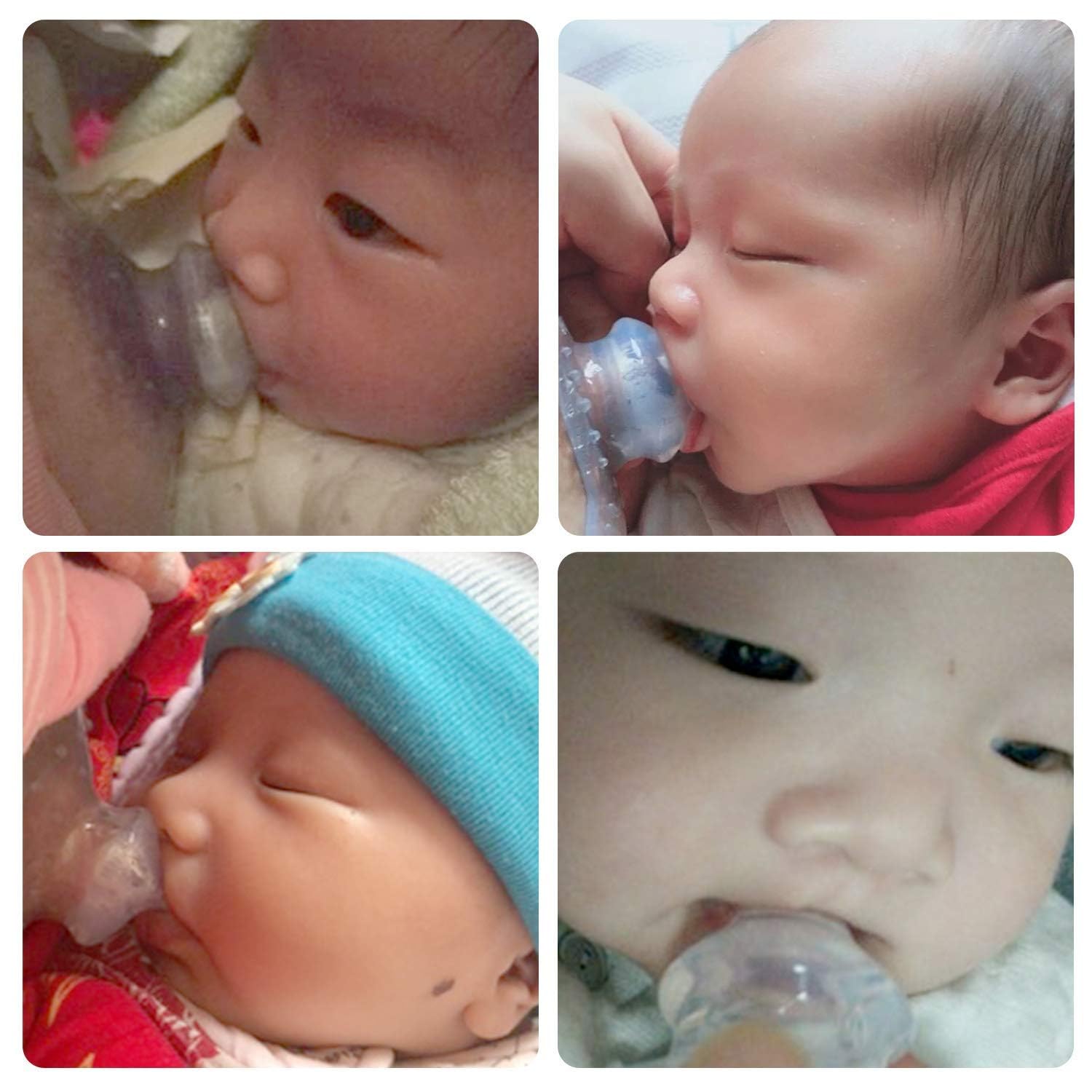 haakaa Nippleshield extended-teat design improves nipple distance during feeds.
