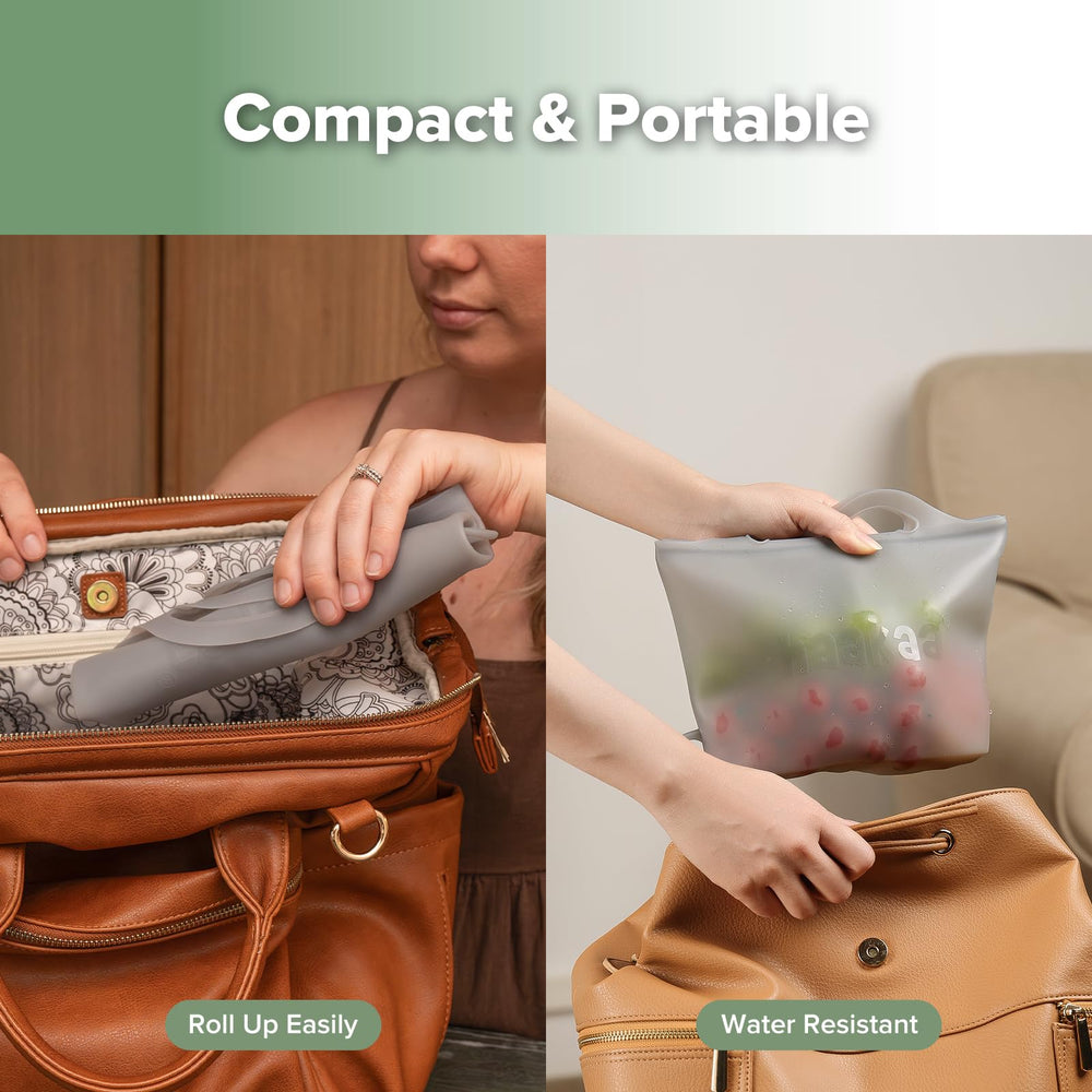 Haakaa On-The-Go steam bag dishwasher-safe for easy cleaning