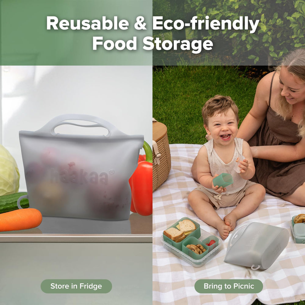 Haakaa On-The-Go steam bag secure seal preventing leaks