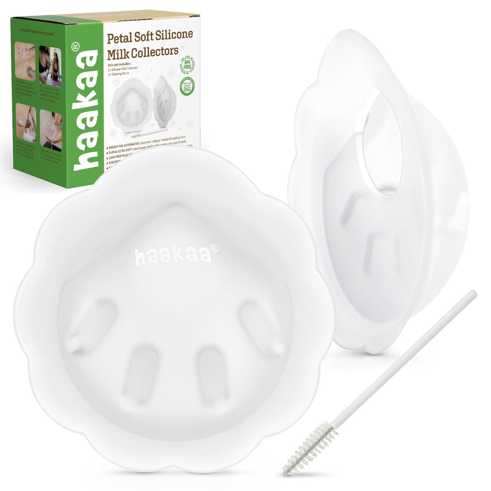 haakaa Petal Soft Milk Collector discreet bra fit for on the go milk collection