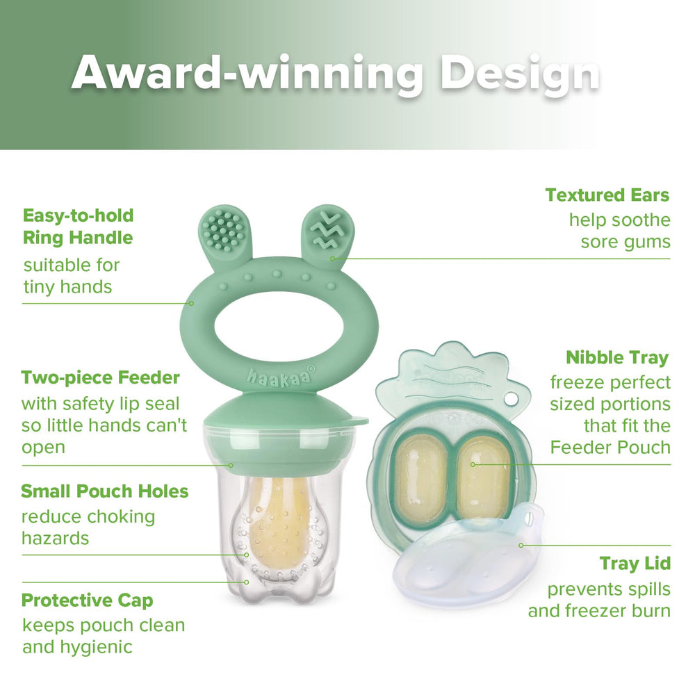 Haakaa popsicle molds with breastmilk for easy frozen snack options.