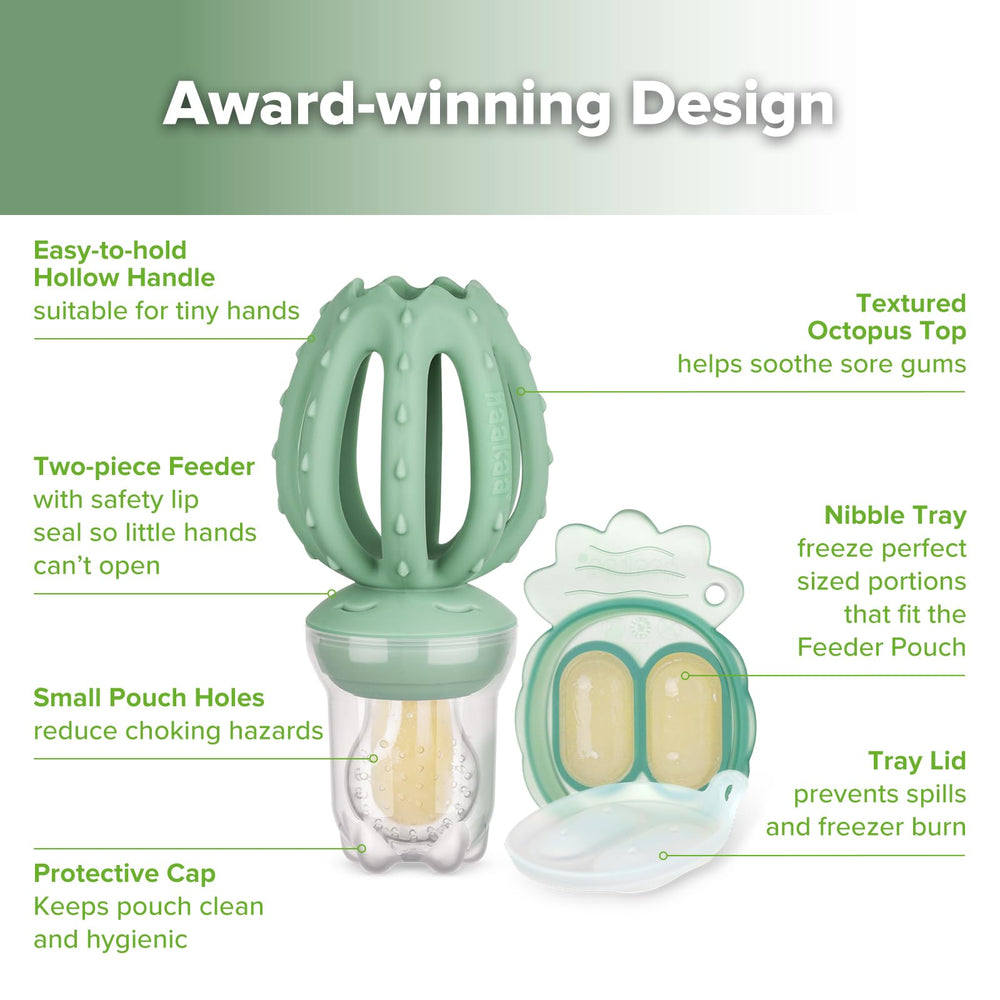 Haakaa popsicle tray freezes breast milk or puree for cooling relief