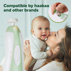 haakaa premium-sandpaper-detail closeup, texture for even finishes on tiny nails