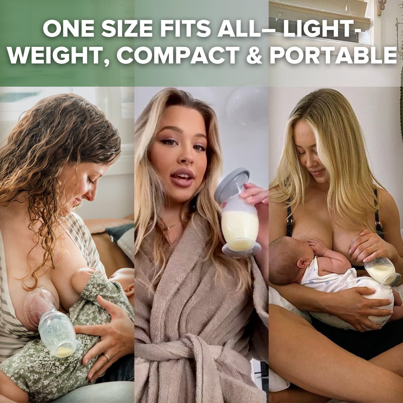 haakaa pump hands-free design emphasizes convenient pumping during busy days.