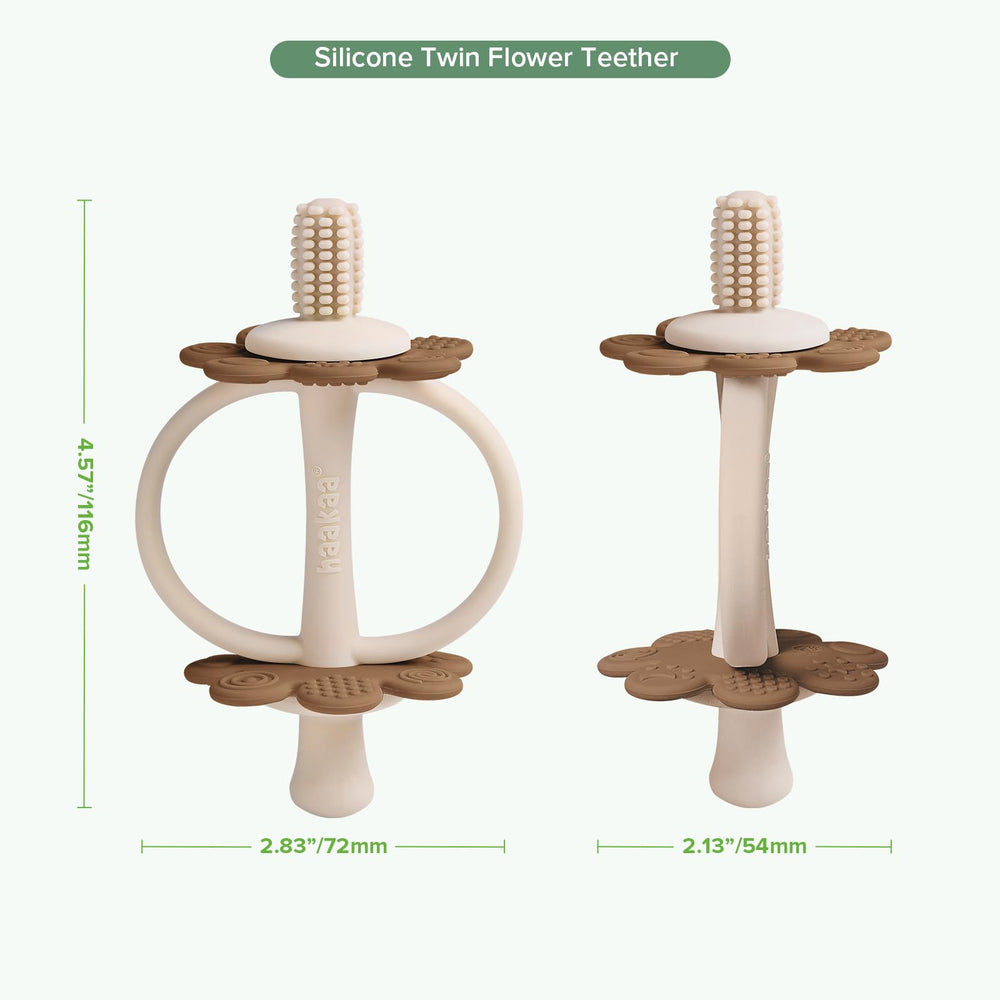 haakaa versatile silicone teether for self-soothing during teething