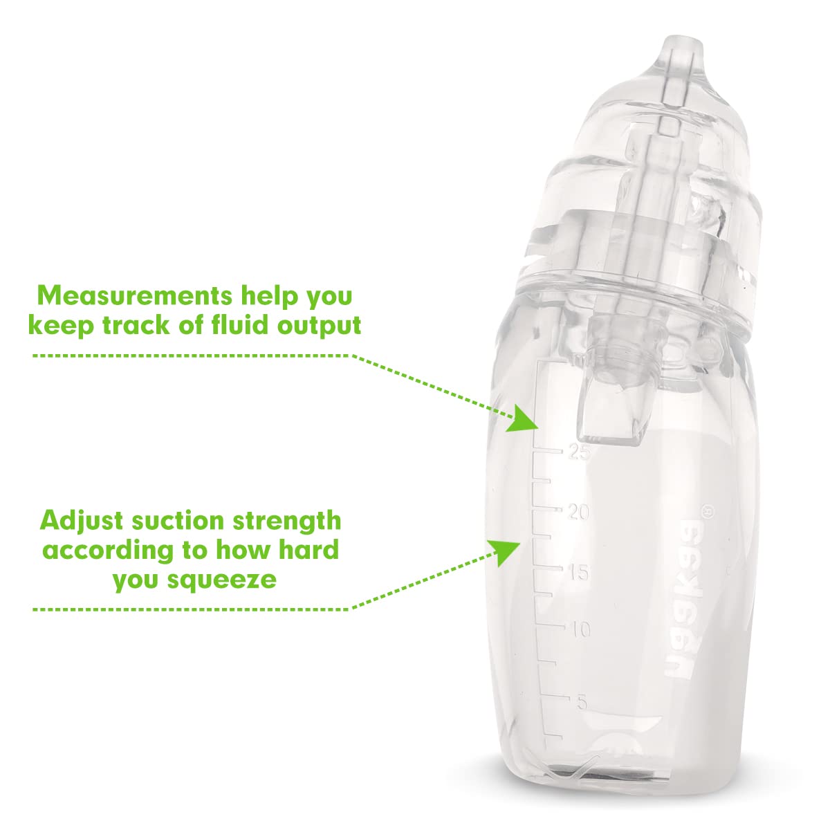 haakaa silicone baby nasal aspirator transparent view aids congestion monitoring