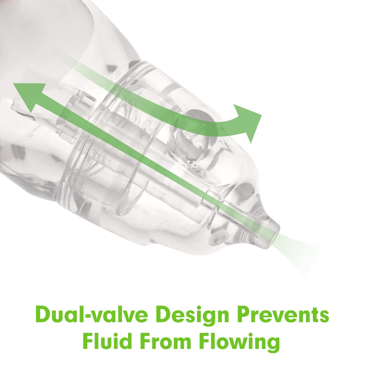 haakaa silicone baby nasal aspirator two-piece design simplifies cleaning