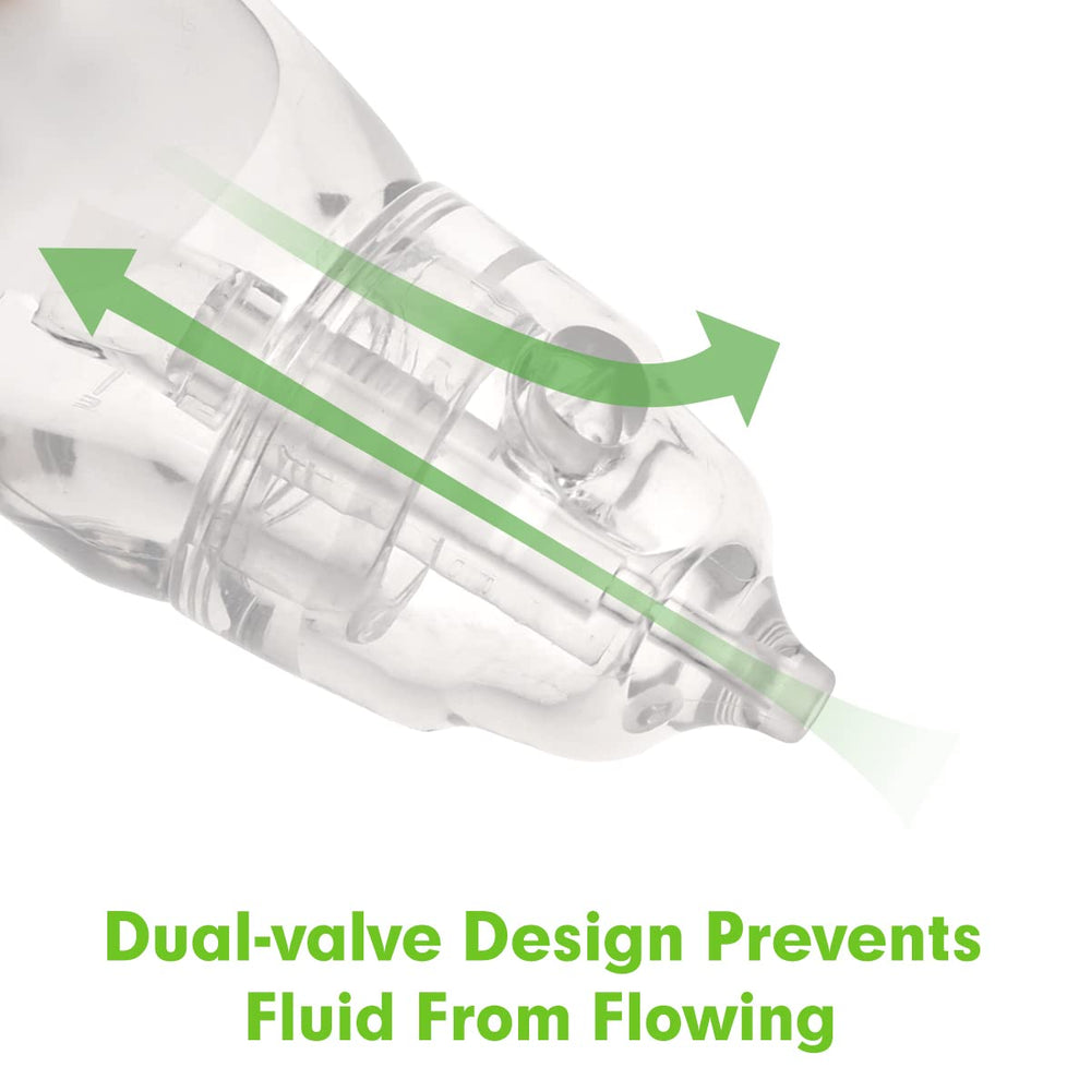 haakaa silicone baby nasal aspirator two-piece design simplifies cleaning