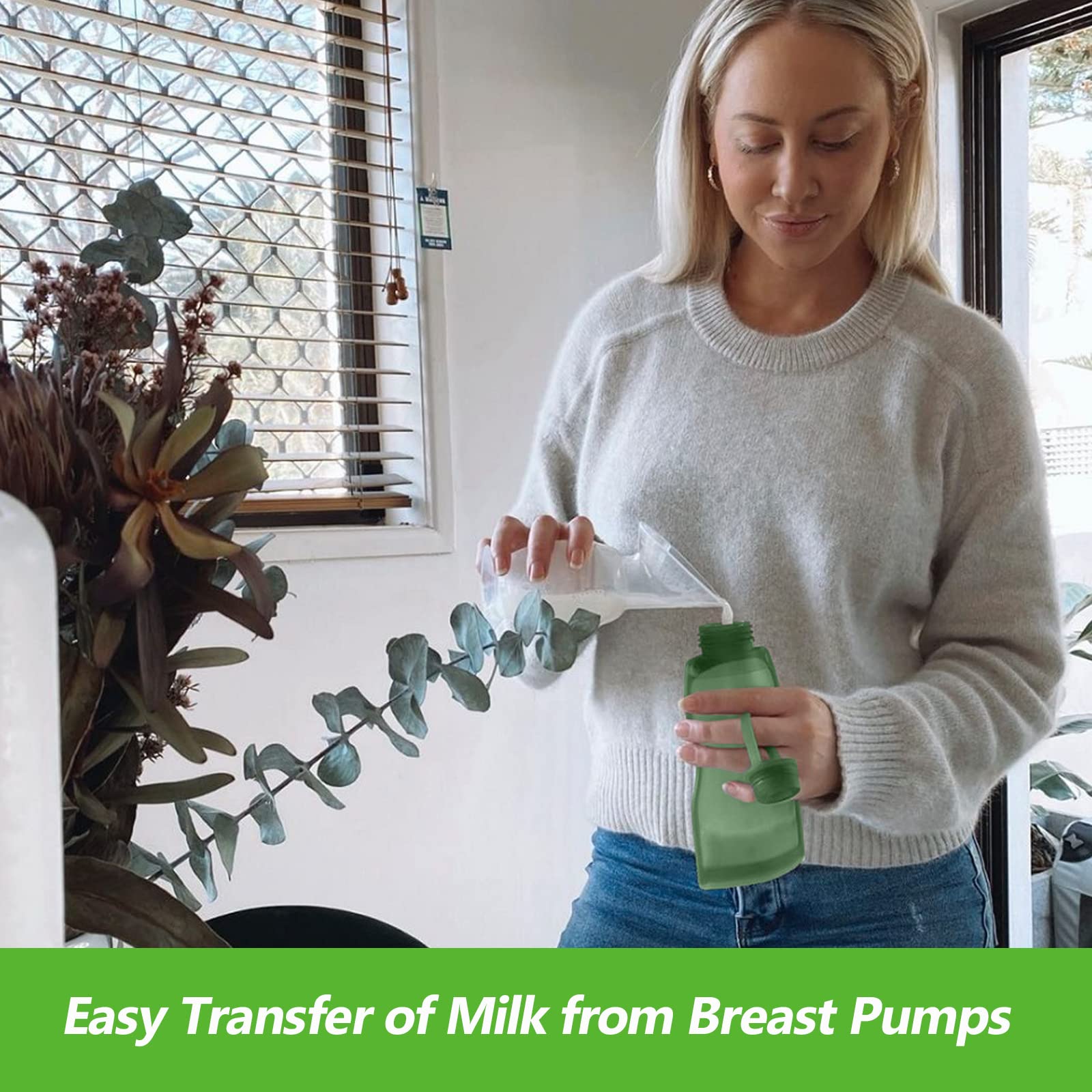 haakaa bag with label tags for easy milk labeling before refrigerating
