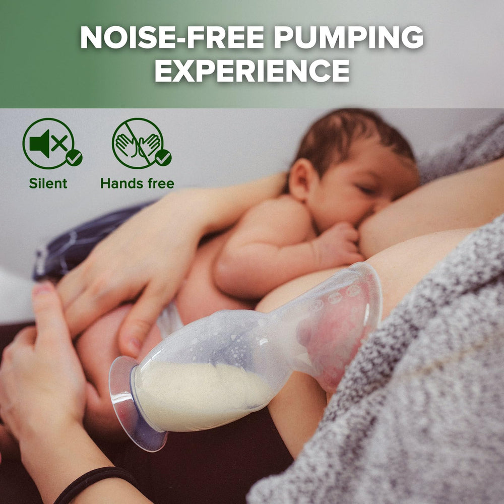 haakaa silicone cap keeps milk hygienic and spill-free during storage.