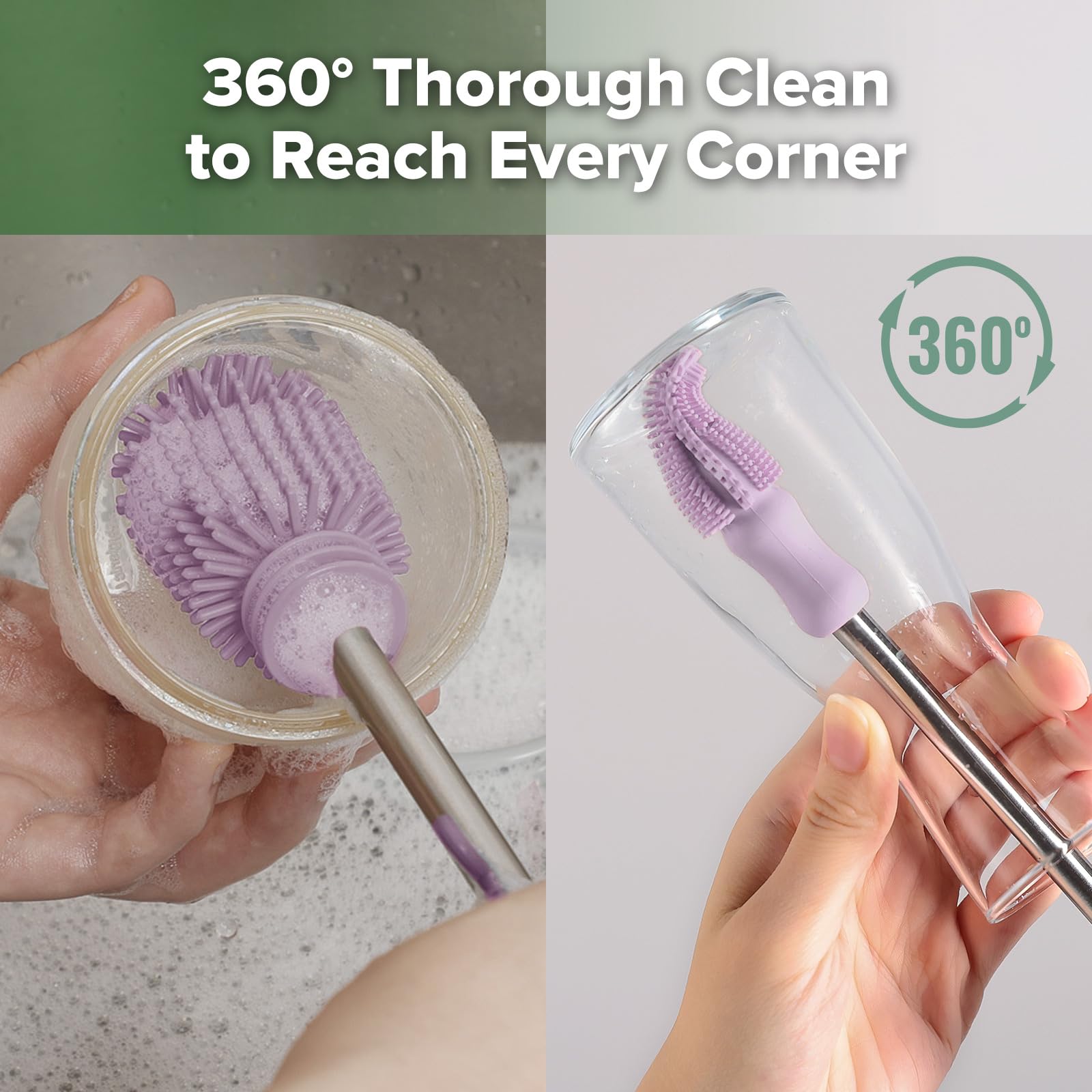 haakaa tube brush cleans narrow tubes and straws effectively