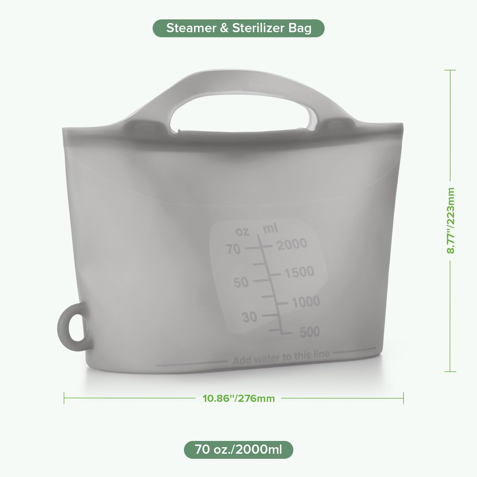 Haakaa bag is dishwasher-safe for easy cleanup.