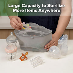 Haakaa steamer bag upright base keeps stability during use.