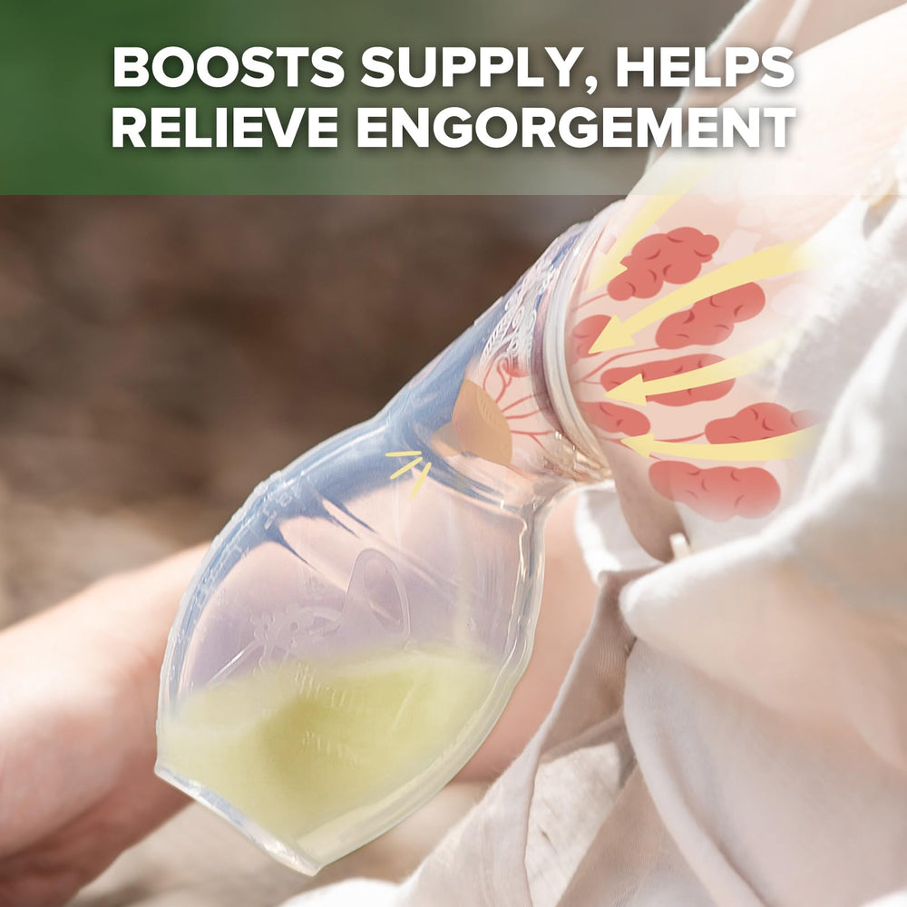 haakaa silicone pump cap spill-prevention keeps milk secure between uses
