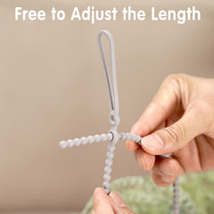 haakaa Silicone Strap length measurement shows 44-inch adjustable fit for various pumps.