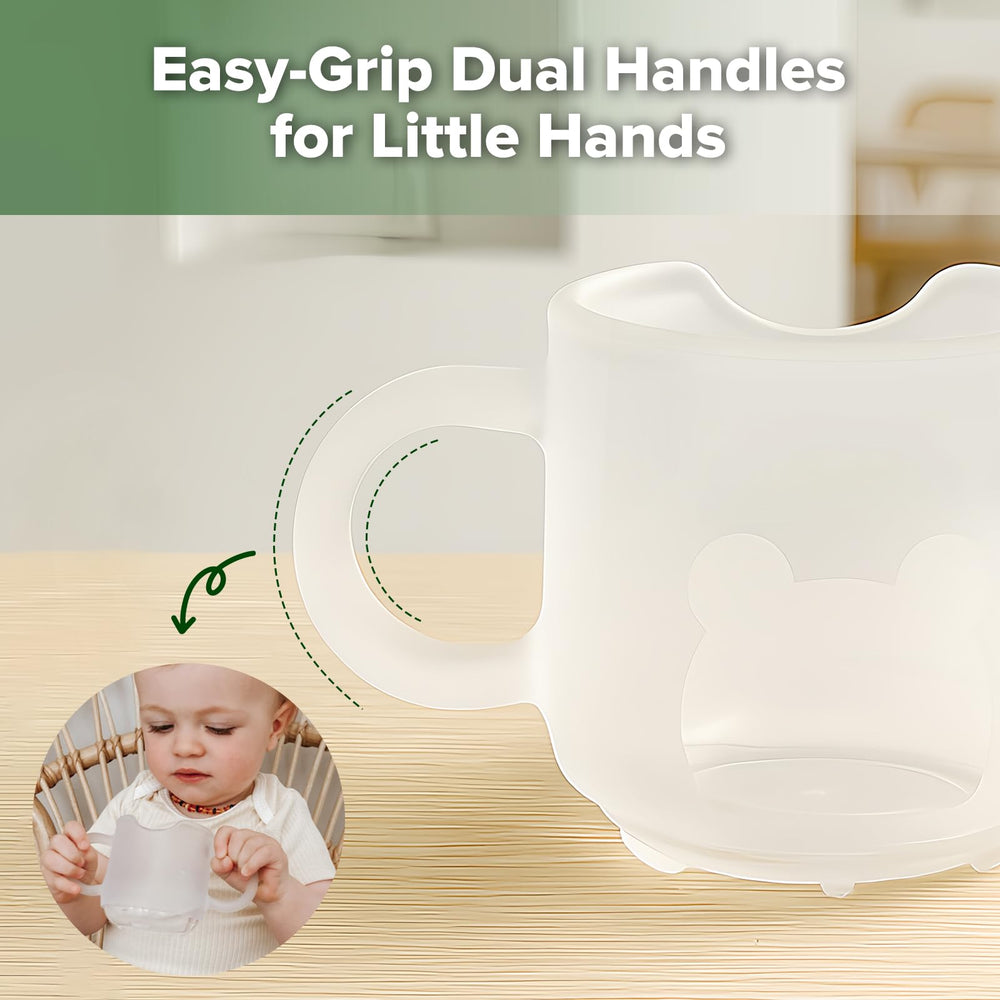 haakaa silicone toddler cup handheld grip design helps small hands
