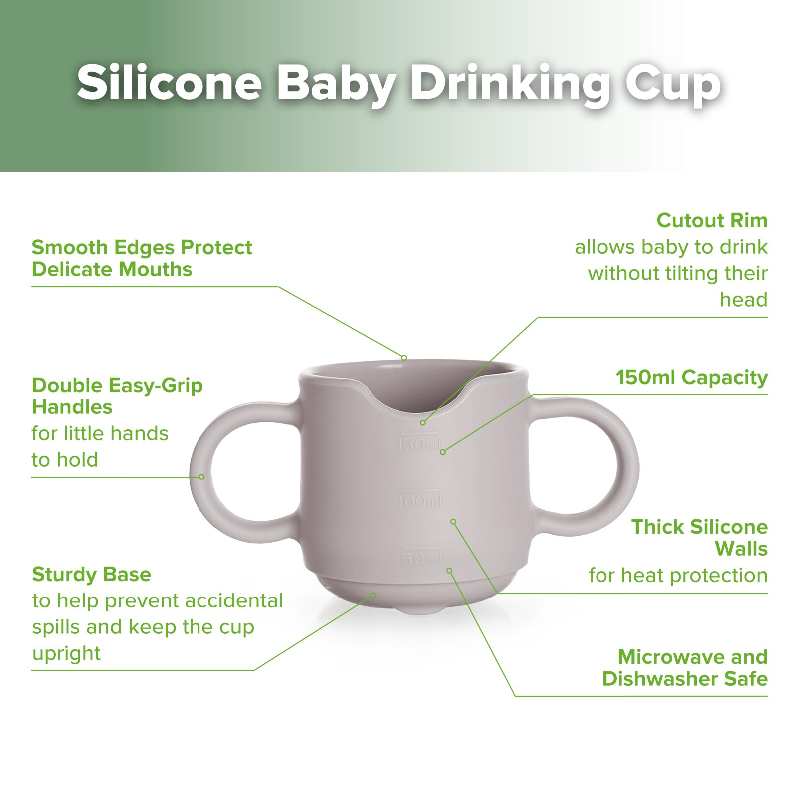 haakaa silicone toddler cups nose-cutout supports easy sipping without tilting