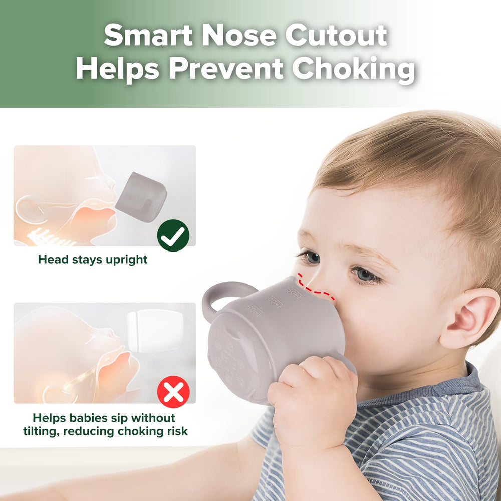 haakaa silicone toddler cups transparent silicone shows cleanliness at a glance