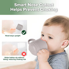 haakaa silicone toddler cups transparent silicone shows cleanliness at a glance