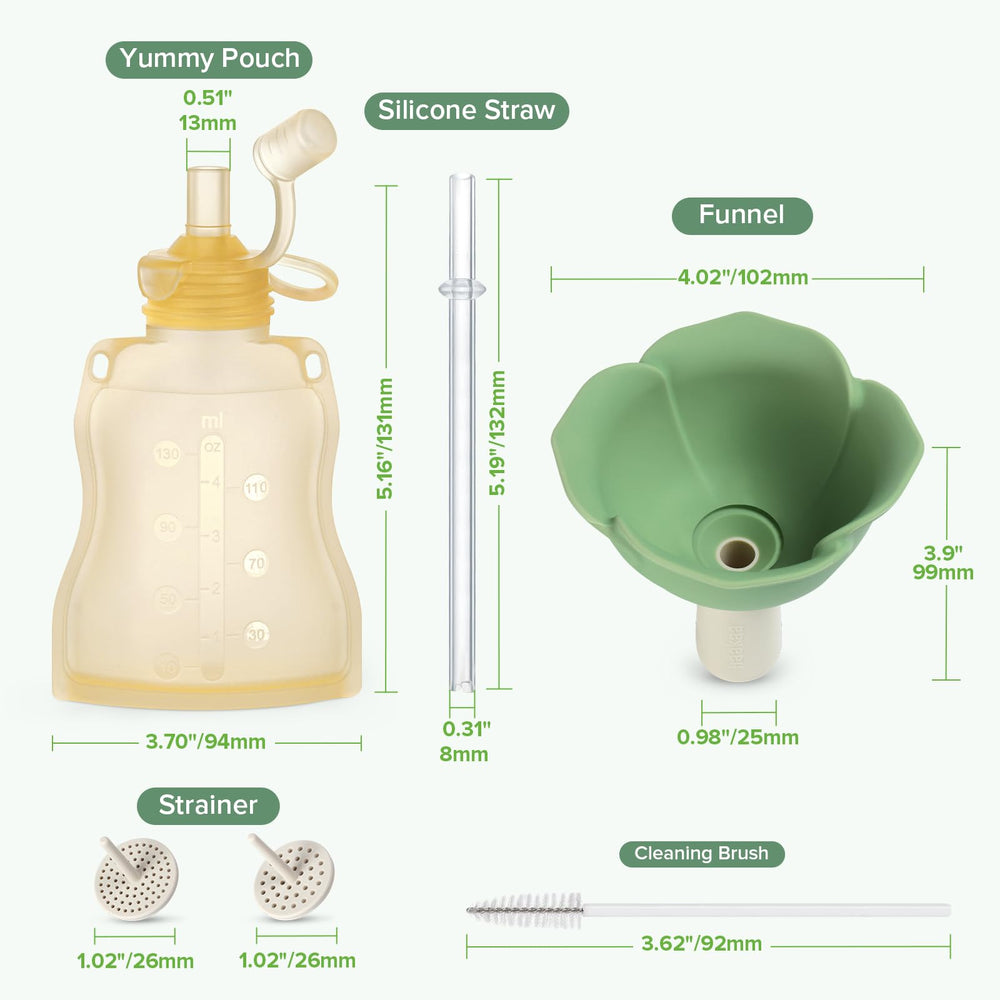 haakaa snack-bowl option from the funnel for versatile snacking