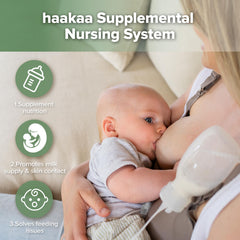 haakaa SNS 4oz silicone pouch enables portable feeding