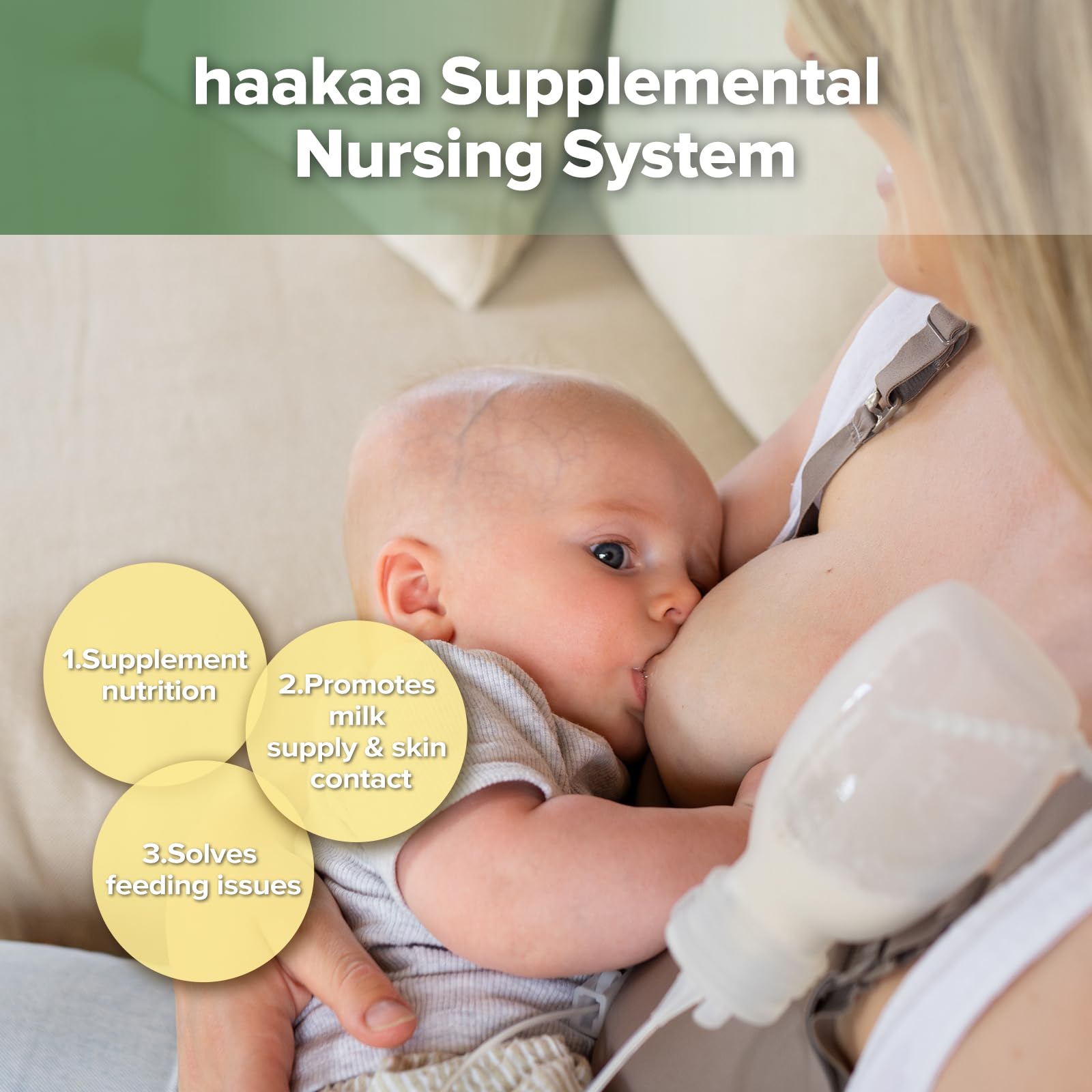 haakaa sns flow controller demonstrating precise milk flow management.