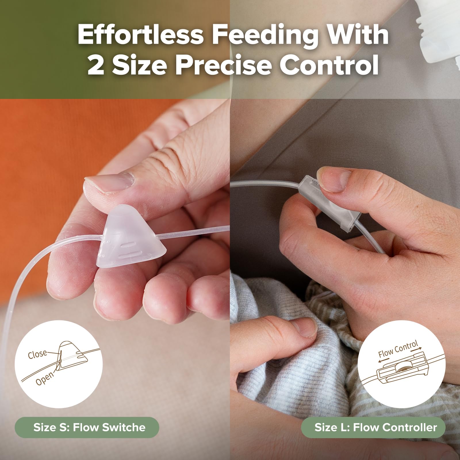 haakaa SNS lightweight silicone pouch enables comfortable feeding on the go