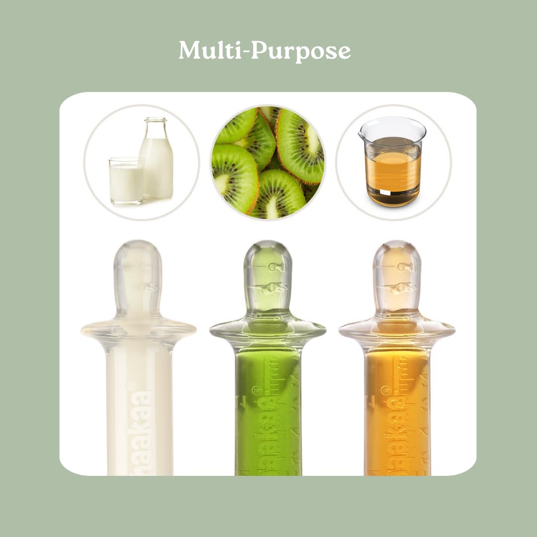 Haakaa SqueezieDOSE 8ml capacity highlights precise medication or supplement dosing.