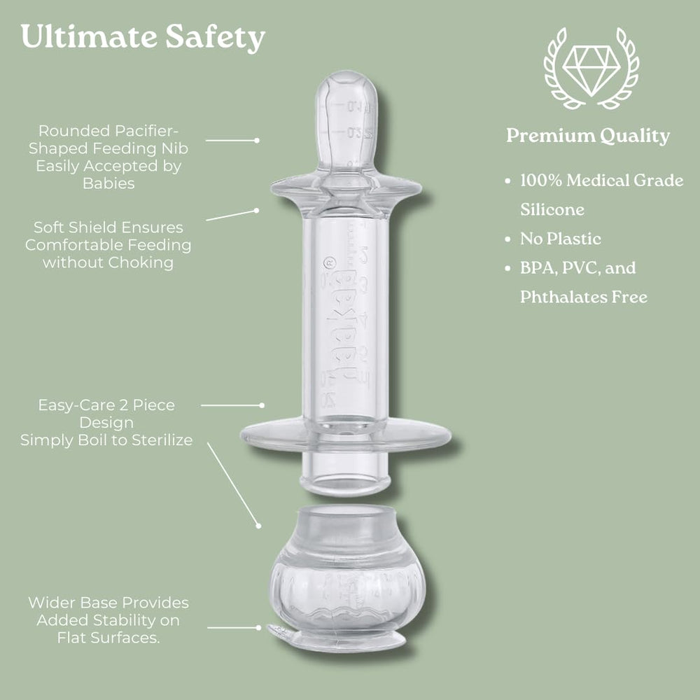 Haakaa SqueezieDOSE clear-measurement-marks help accurate dosing every time.