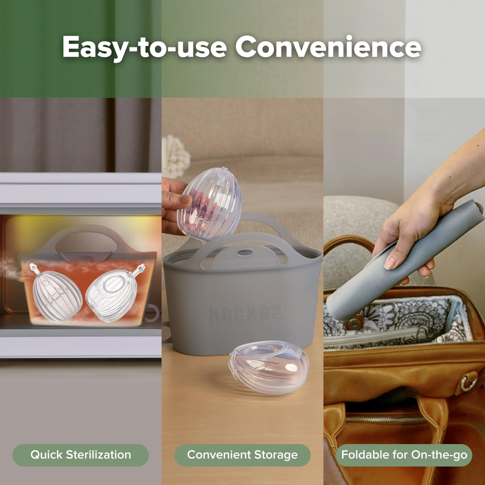 haakaa steriliser bag steam function doubles as a vegetable steamer.