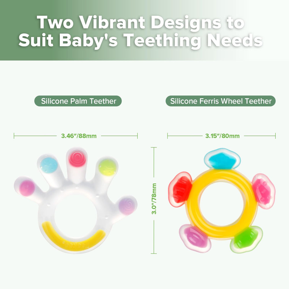 Haakaa teether gift-packaging display; ideal baby shower gift.