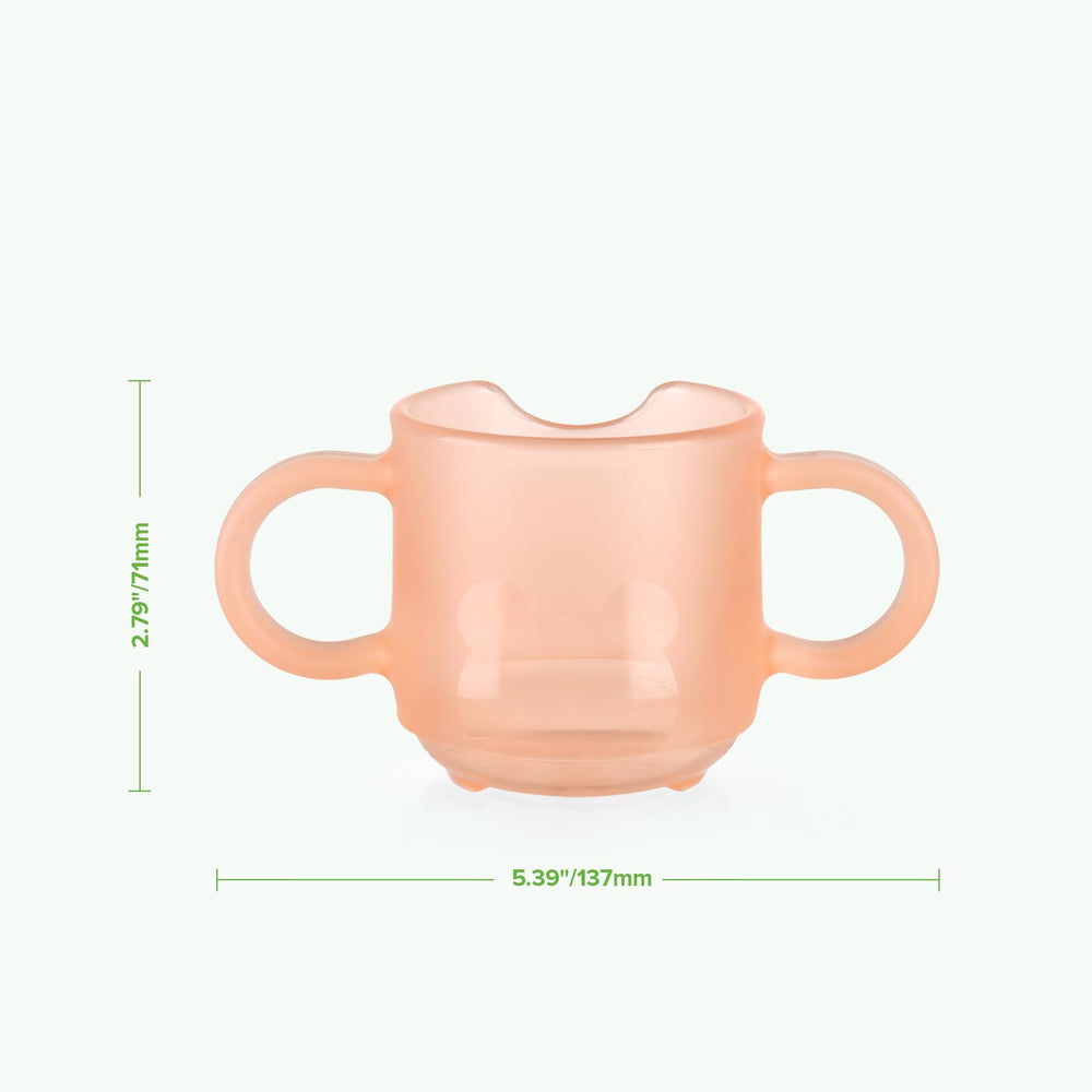 Haakaa travel-friendly toddler cup is easy to carry on outings.