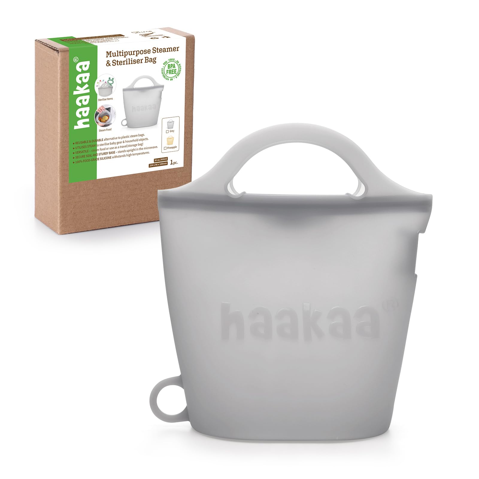 Haakaa travel microwave steamer bag sterilizing pacifier on the go