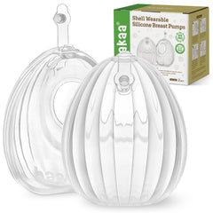 haakaa wearable shell closeup shows soft silicone for comfortable pumping
