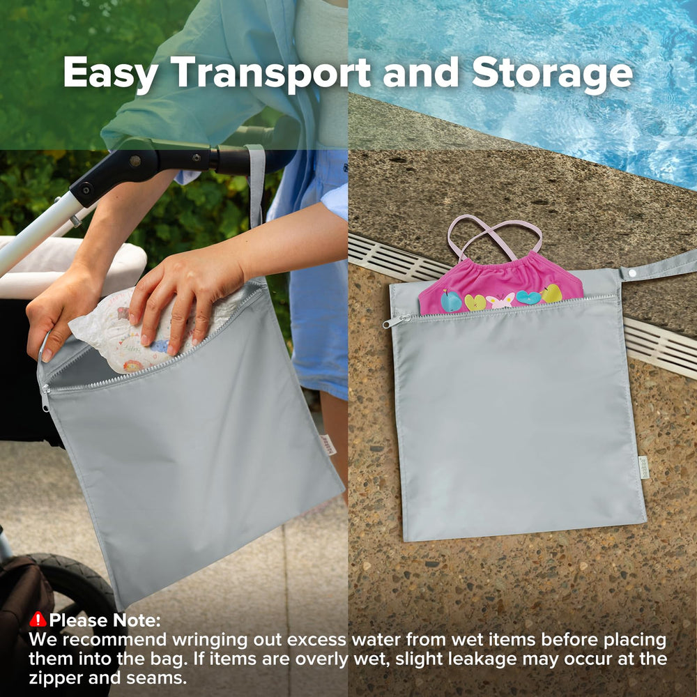 haakaa wet bag 320x200 mm size fits small items, perfect for day trips.
