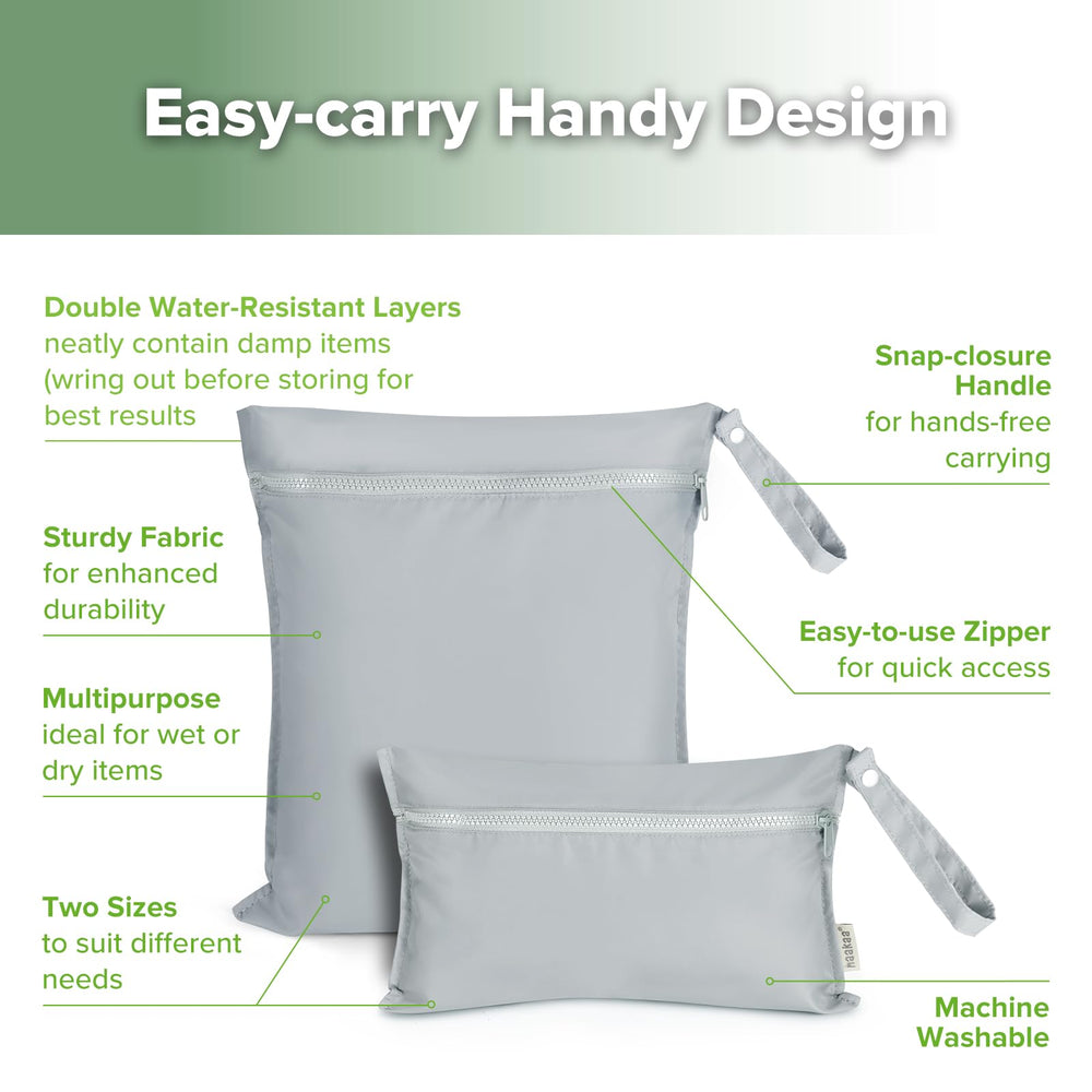 haakaa wet bag 320x370 mm size handles larger items like swimsuits.