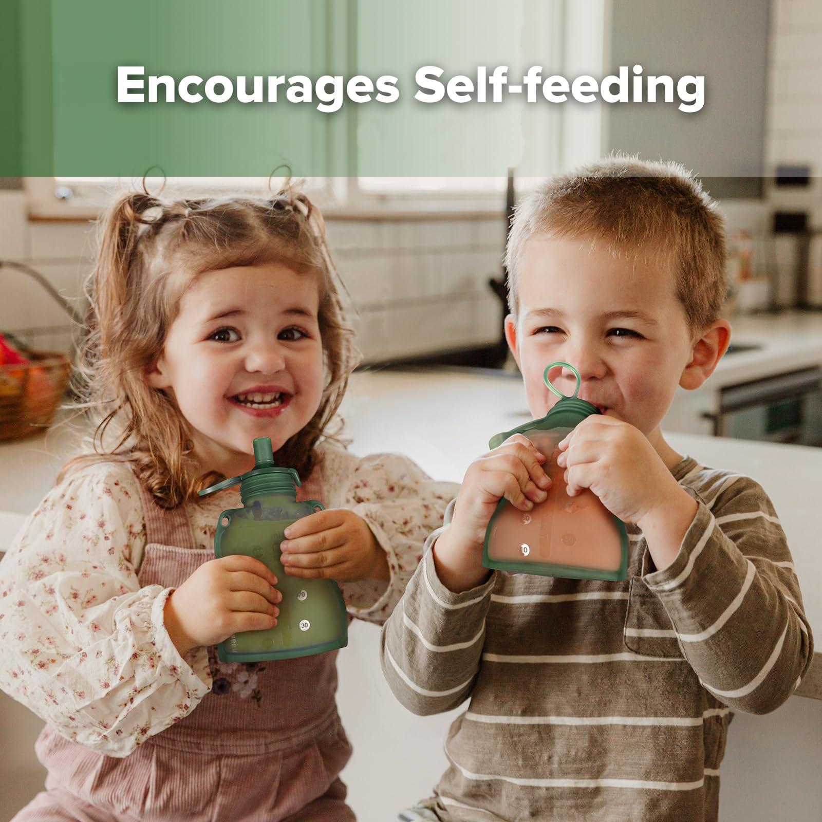 Haakaa Yummy Pouch soft silicone spout for gentle feeding.