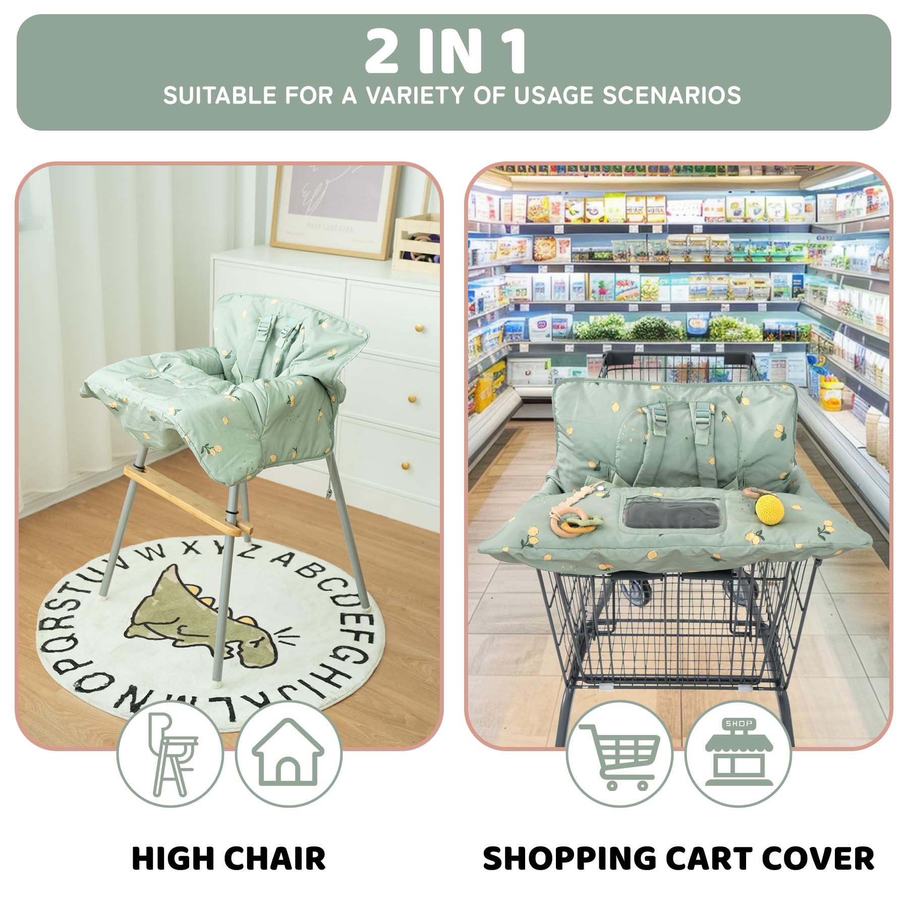 HALAA VAUVA high chair cover ready for restaurant dining and family meals