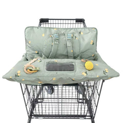 HALAA VAUVA shopping cart cover folded into a compact bag for travel