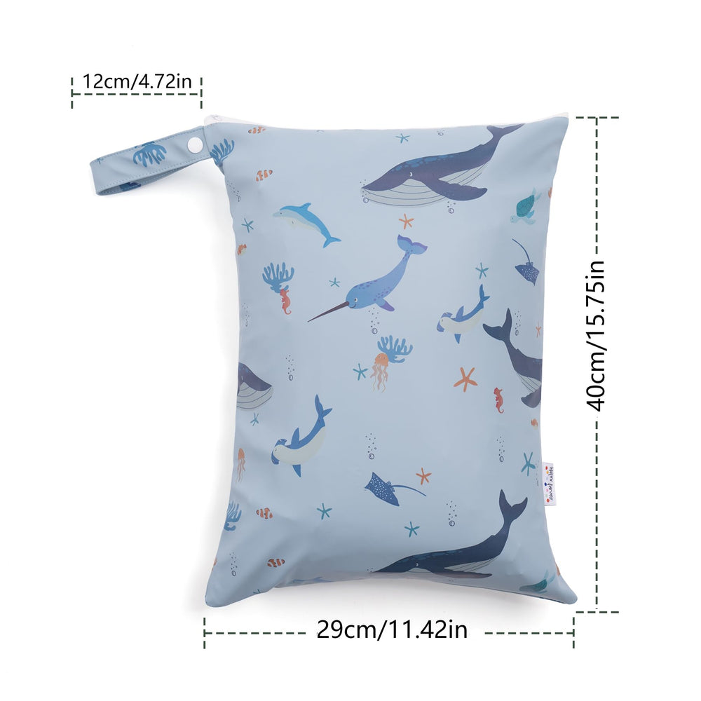 HALAA VAUVA SE blue with two zippers keeps wet and dry items separate