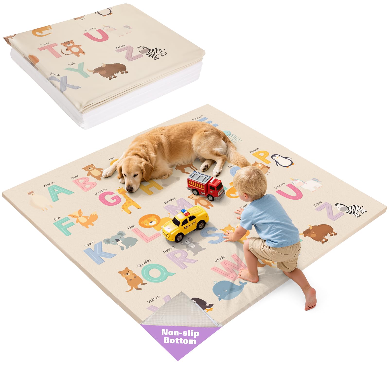 Haavookix infant-safe cushioned play area ready for tummy time and first steps.