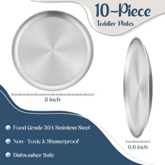 HaWare rolled edge kid plate supports safe self feeding