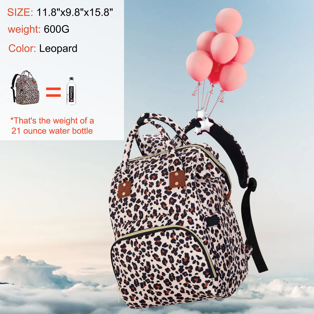 HABOPET diaper bag backpack insulated pockets keeping bottles warm on outings.
