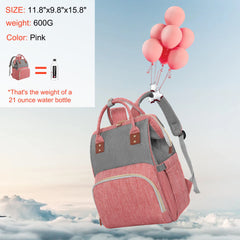HABOPET backpack diaper bag shows insulated pockets for bottles and snacks.