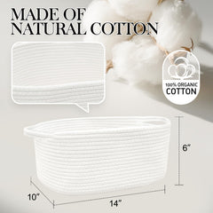 HADEEONG cotton rope material close-up highlights natural texture and durability.