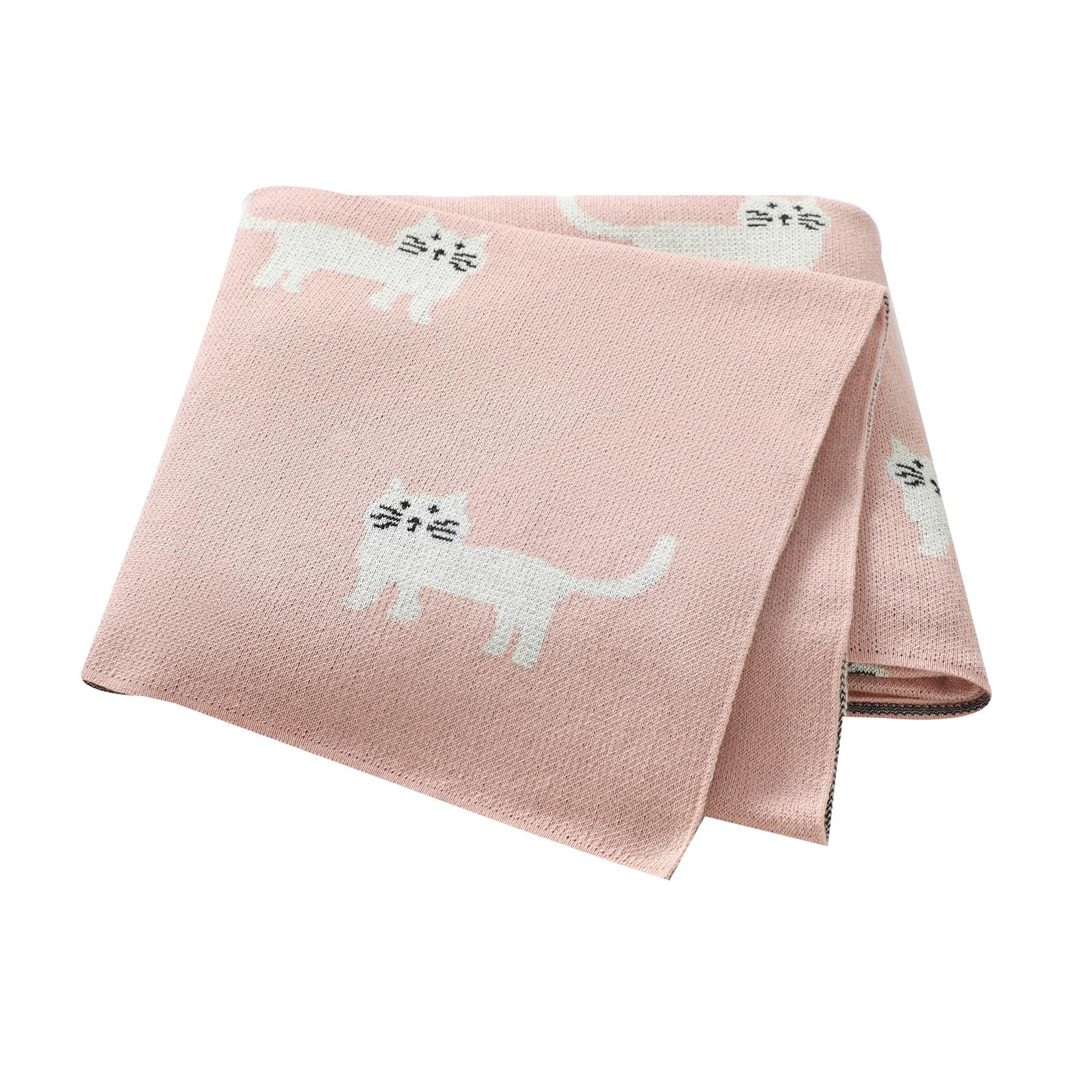 Hadetoto baby blanket crochet closeup shows soft knit texture for gentle newborn comfort.