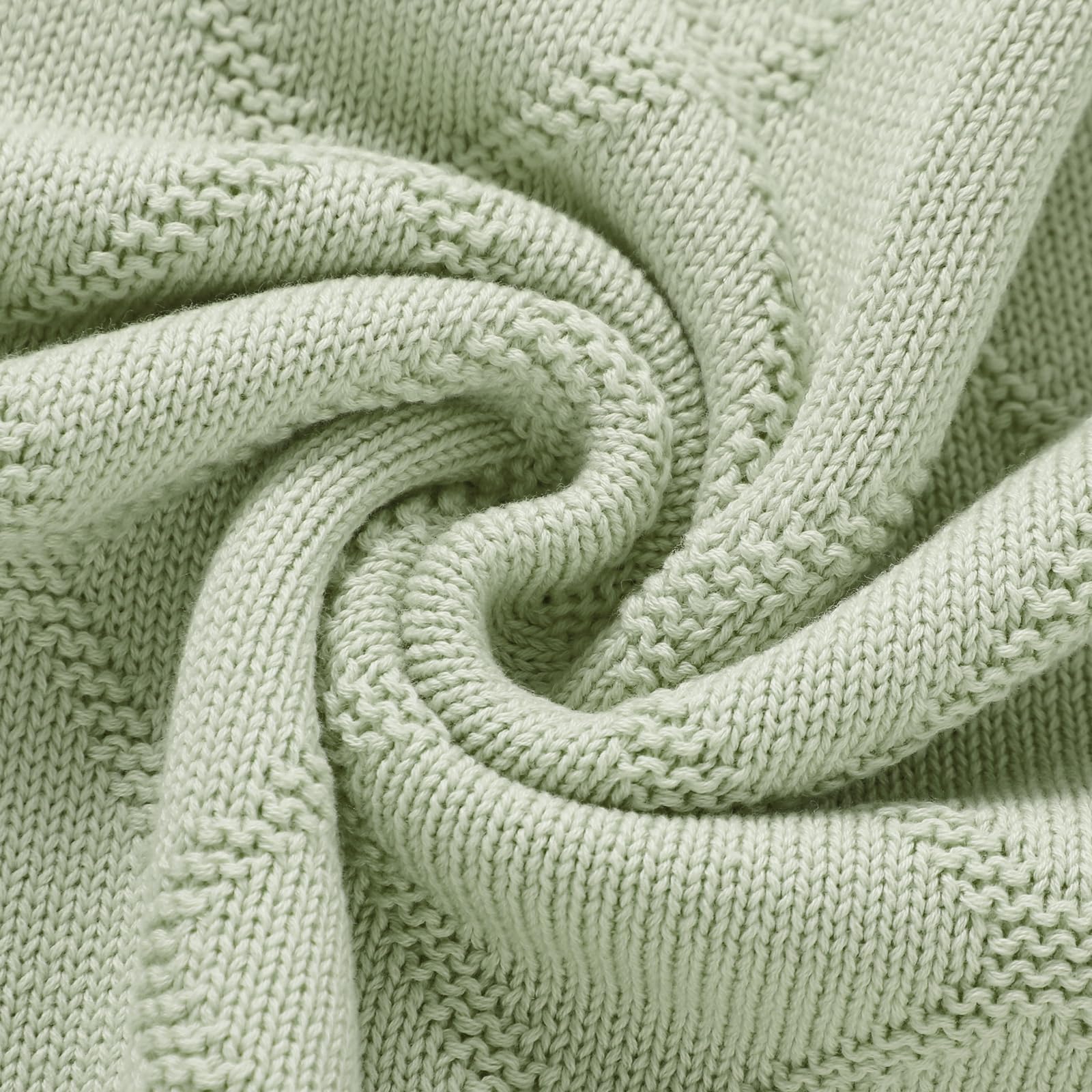 Hadetoto knit baby blanket durable and easy to machine wash for busy parents