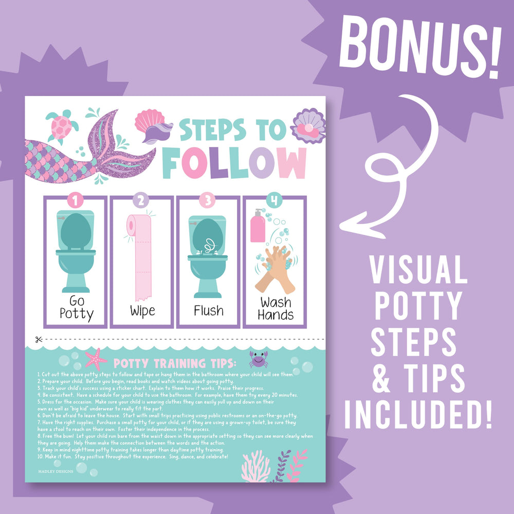 Hadley Designs mermaid sample layout demonstrates clear progress tracking at a glance.