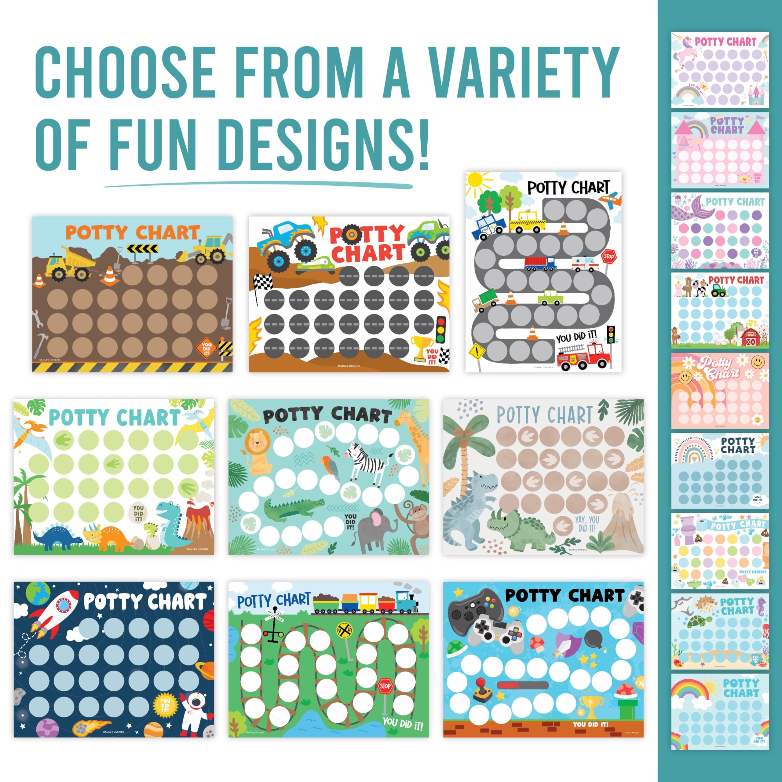 Hadley Designs Monster Truck stickers close-up showing 63-sticker sheets for progress tracking.