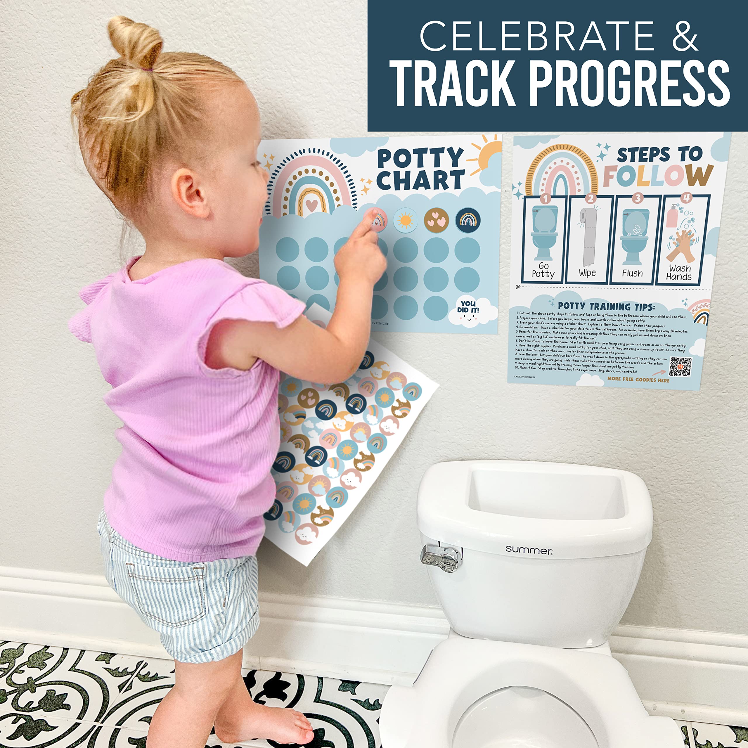 Hadley Designs packaged-set image ready-to-use potty training kit